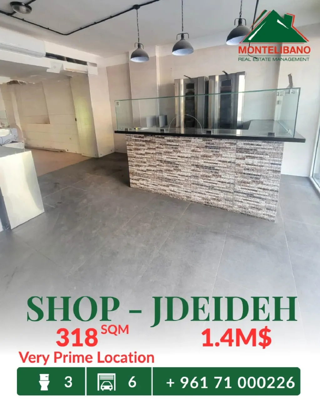 Shop for sale in Jdeideh, Lebanon