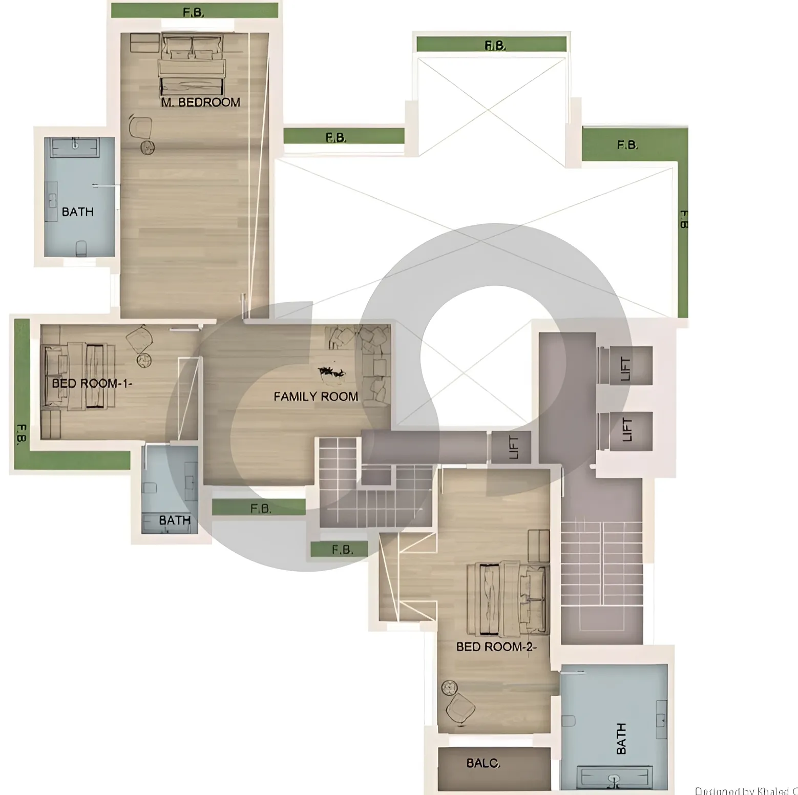 Apartment for Sale in Ramlet El Baida, Bayrut, Lebanon - 5 bed, 7 bath