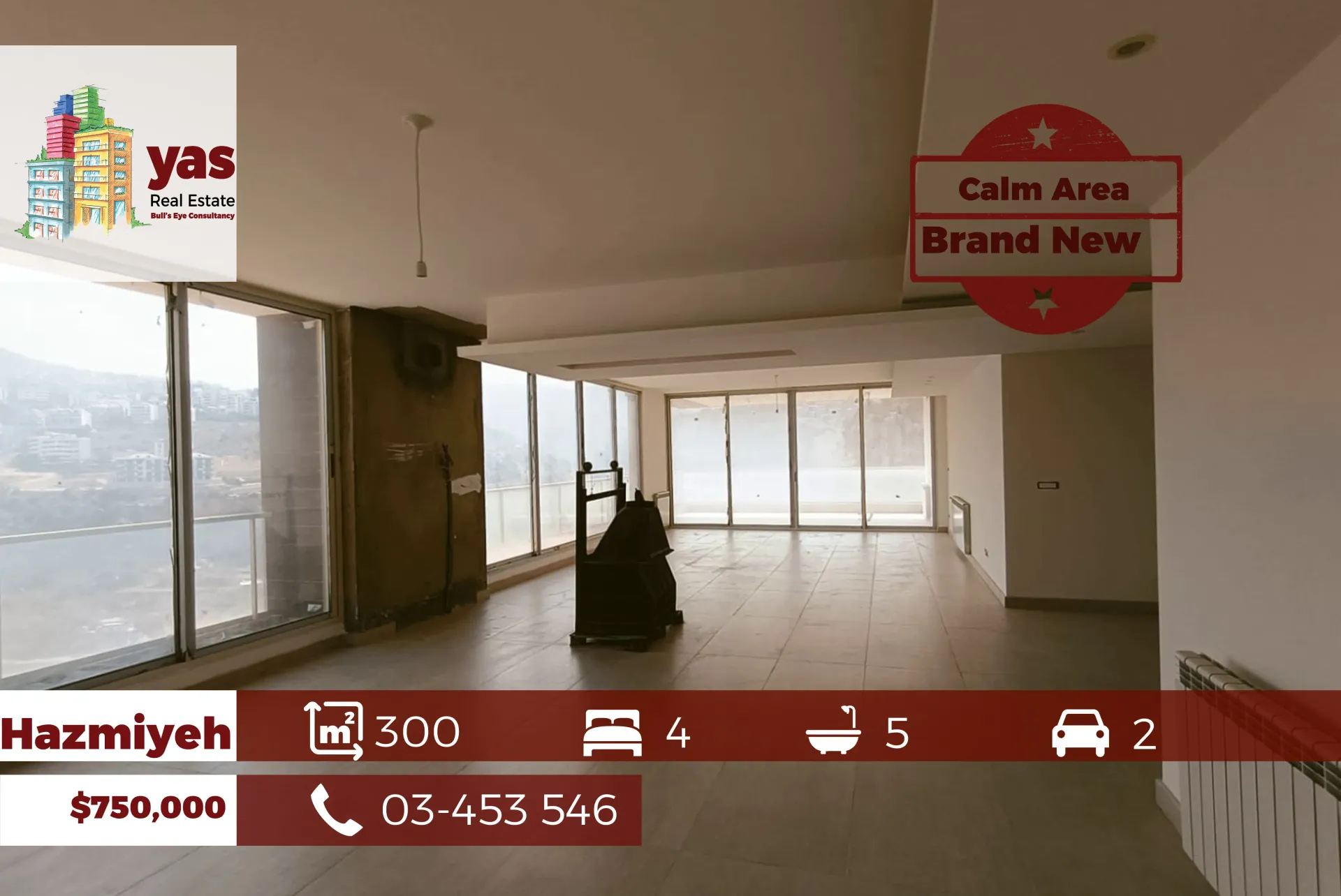 Apartment for Sale in Mar Takla, Hazmieh - 4 bed, 5 bath