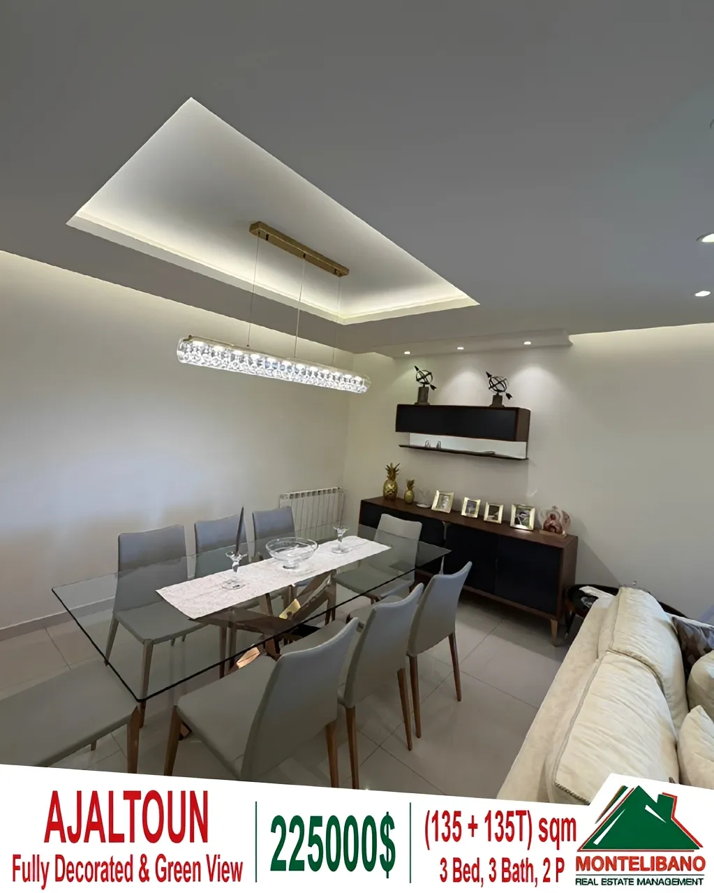 Apartment for sale in Ajaltoun, Lebanon