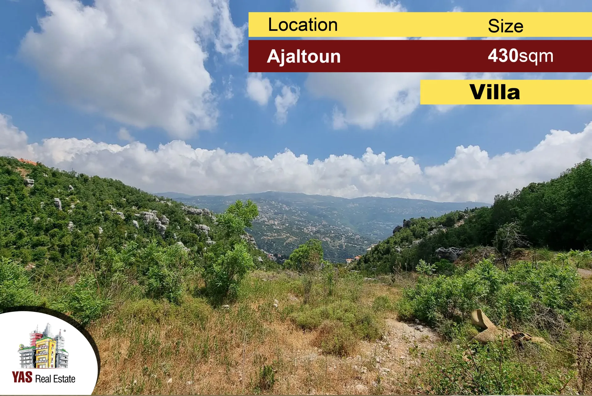 Apartment for Sale in Ajaltoun - 3 bed, 3 bath
