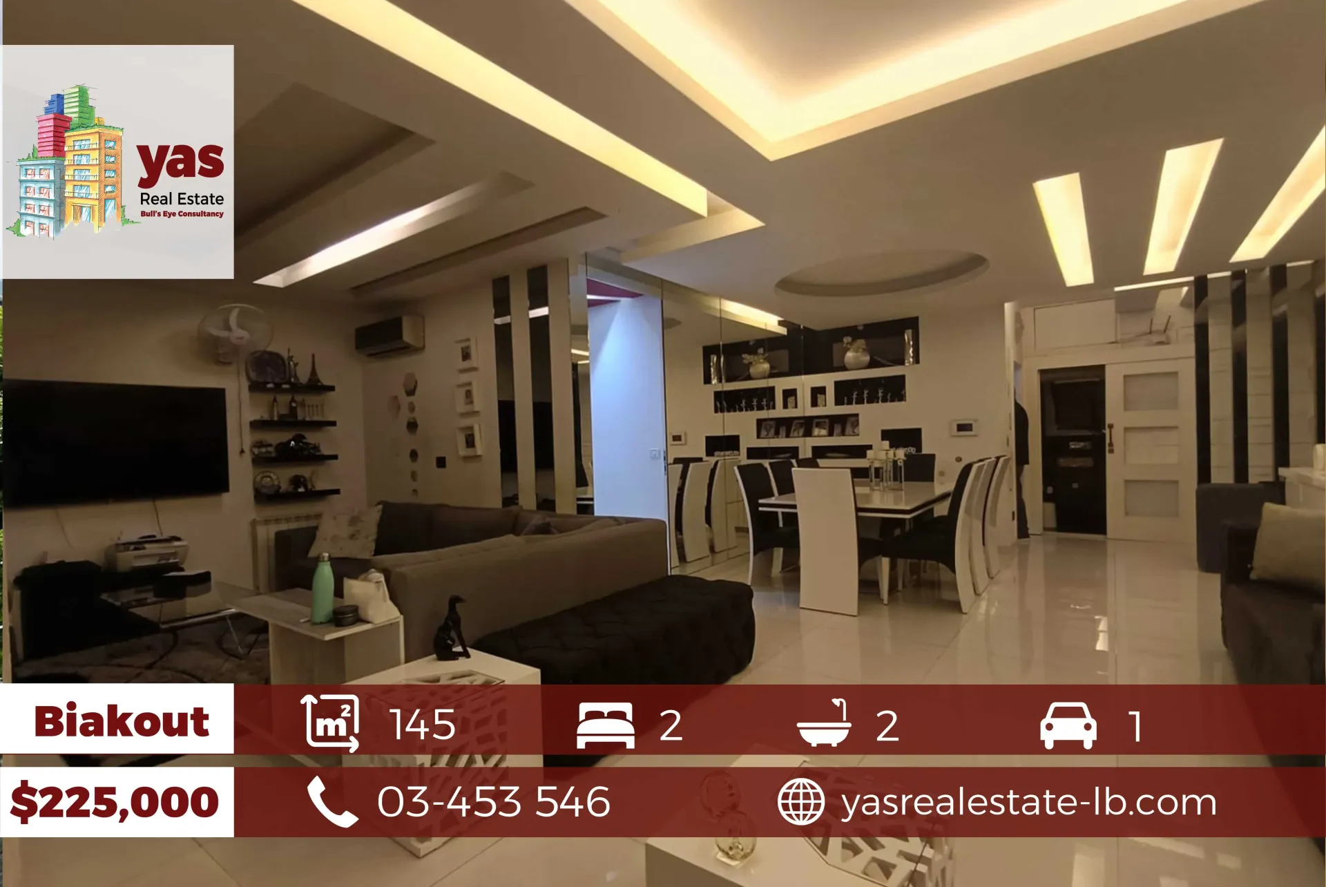 Apartment for Sale in Biaqout - 2 bed, 2 bath