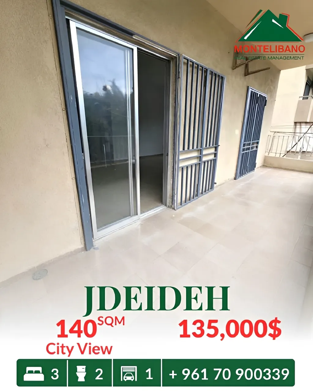 Apartment for sale in Jdeideh