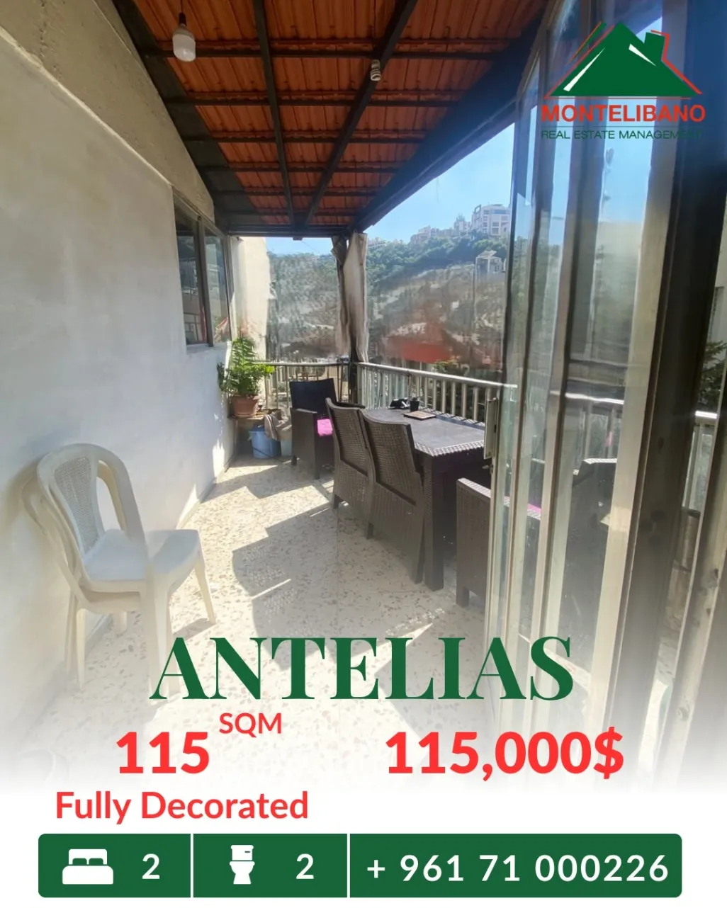 Apartment for sale in Antelias, Lebanon