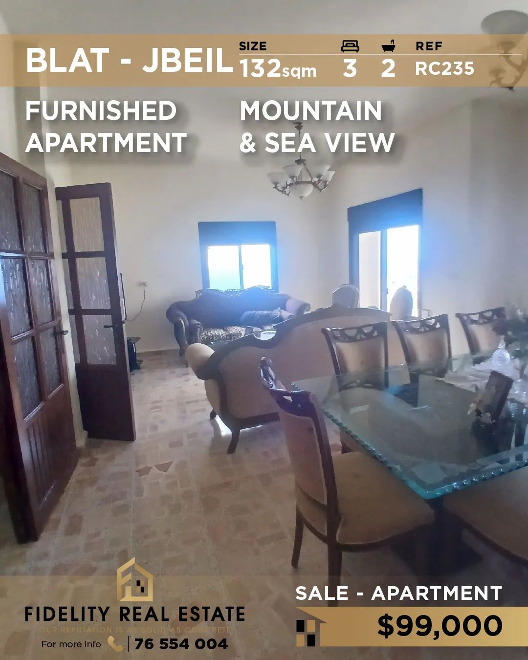 Apartment for sale in Jbeil, Lebanon