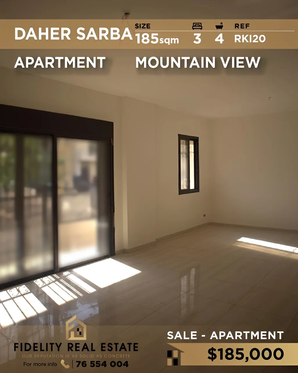 Apartment for sale in Sarba, Lebanon - 3 bed, 4 bath