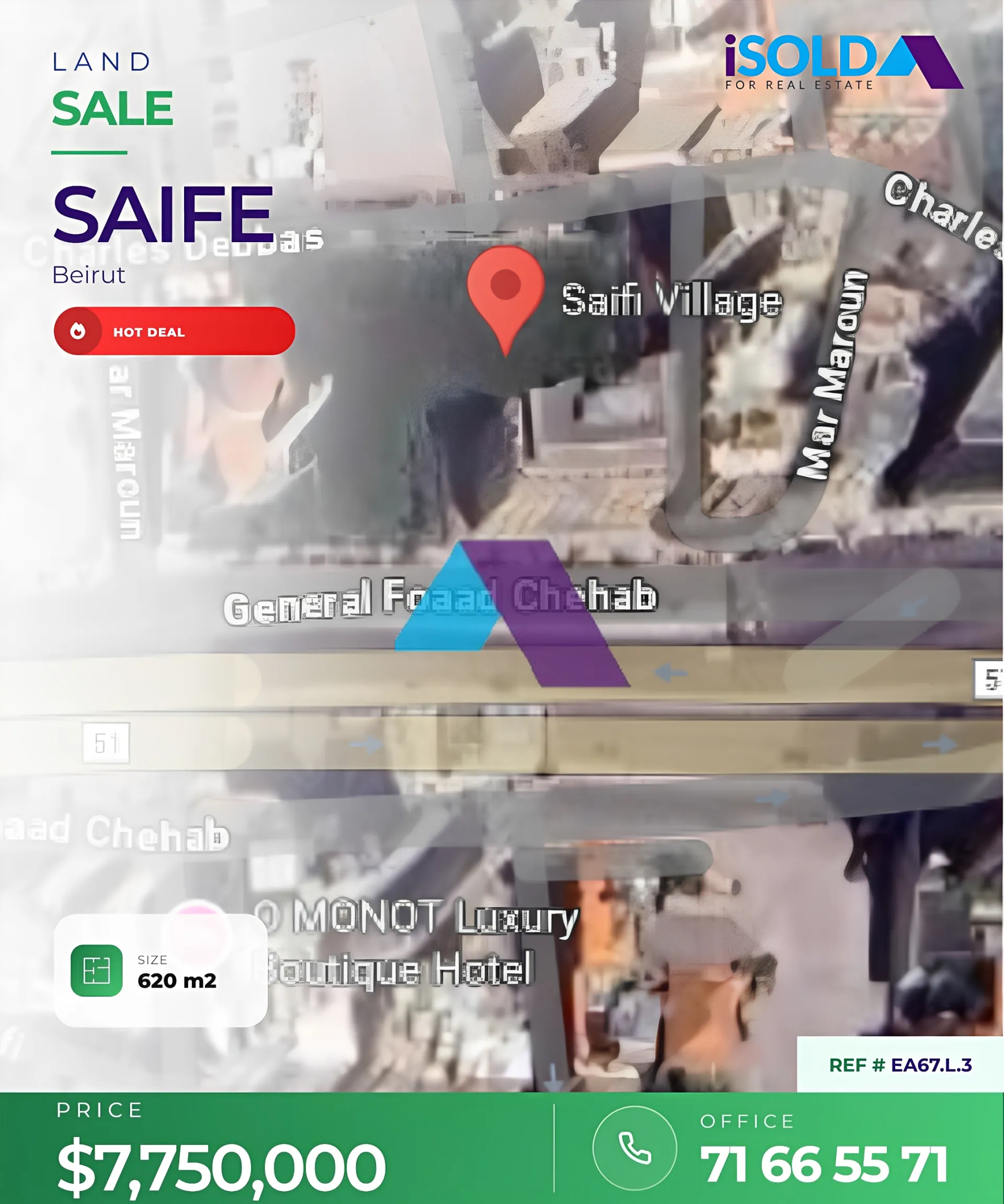 Land for sale in Saifi Village, Beirut, Lebanon
