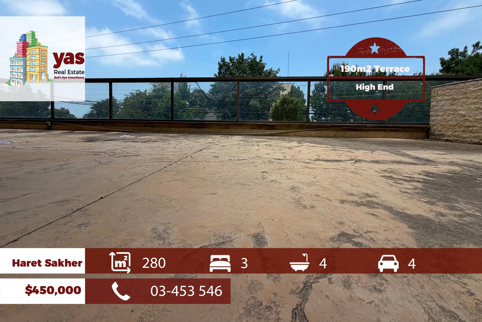 Apartment for Sale in Haret Sakhr - 3 bed, 4 bath