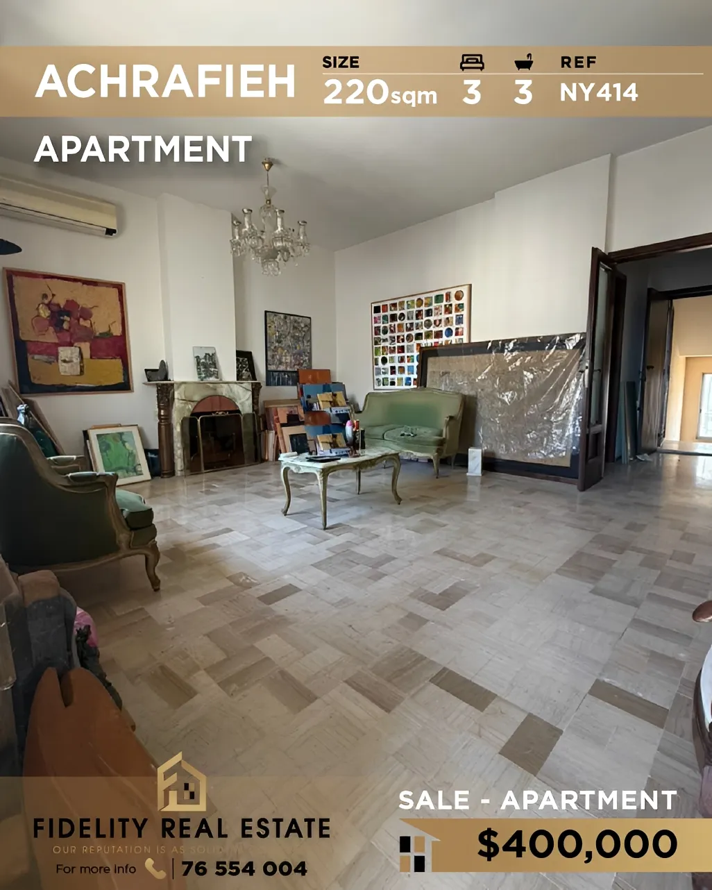 Apartment for sale in Achrafieh