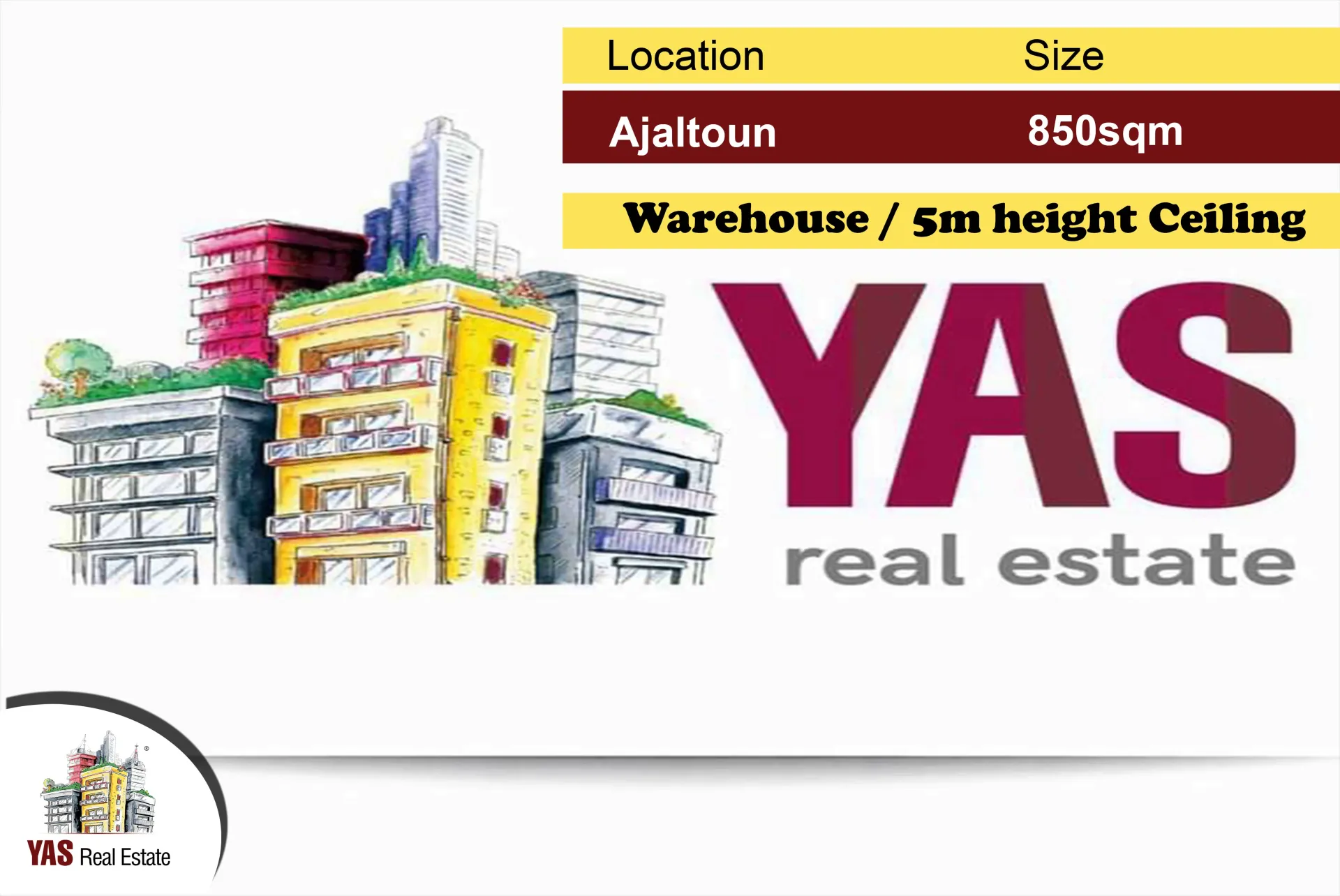 Warehouse for Sale in Ajaltoun