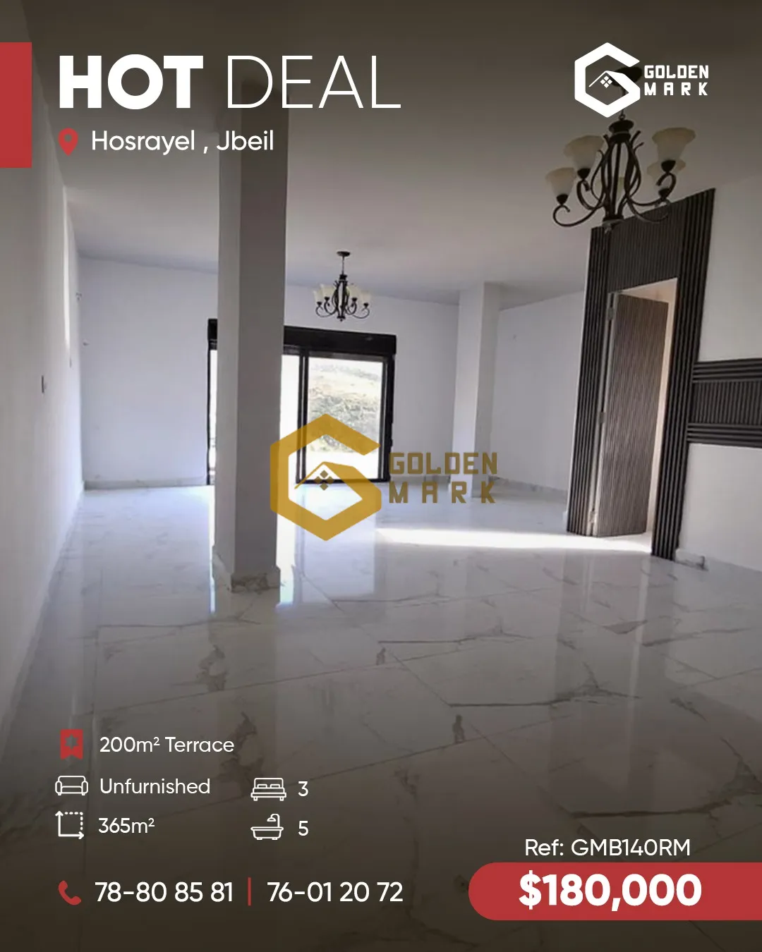 Apartment for Sale in Hosrayel - 3 bed, 5 bath