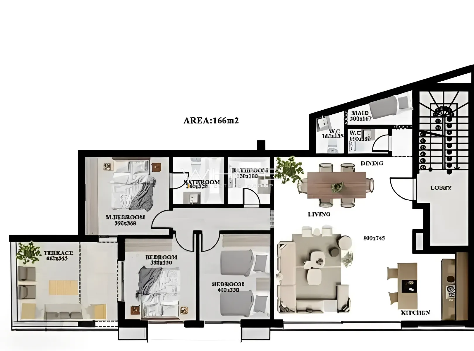 Apartment for Sale in Hazmieh - 3 bed, 4 bath