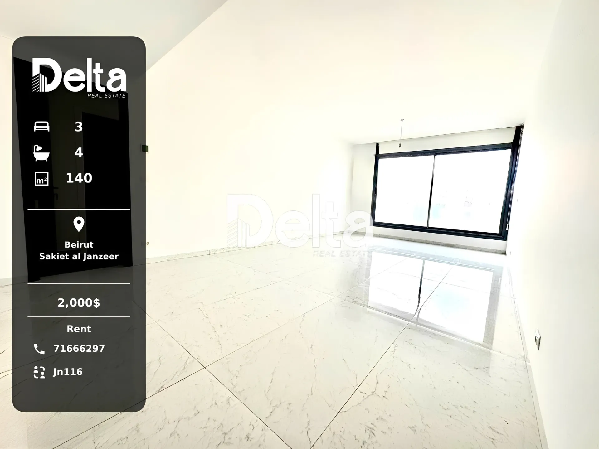 Apartment for rent in Sakiet el janzeer, beirut, lebanon - 3 bed, 4.0 bath