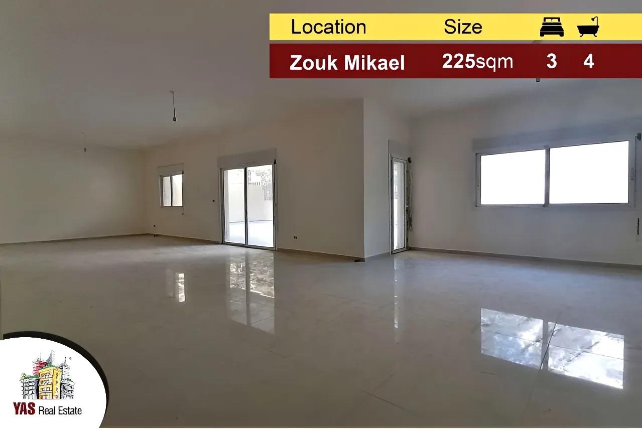 Apartment for Sale in Zouk Mikael - 3 bed, 4 bath