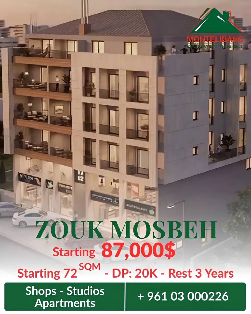 Apartment for sale in Zouk Mosbeh, Lebanon