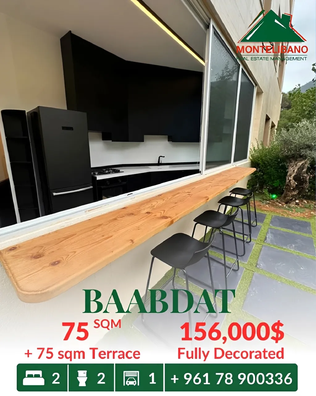 Apartment for sale in Baabdat, Lebanon