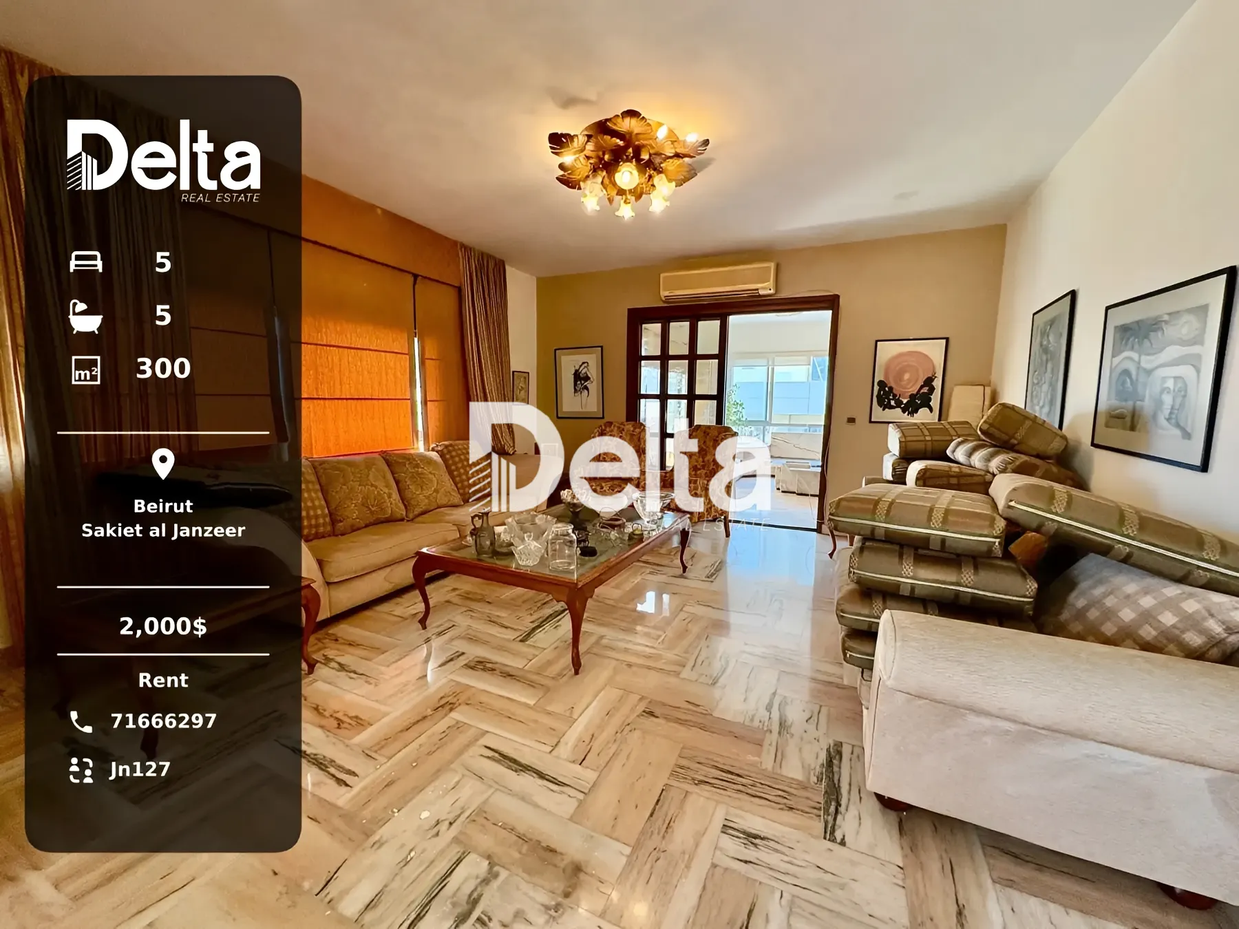 Apartment for rent in Sakiet el janzeer, beirut, lebanon - 5 bed, 5.0 bath