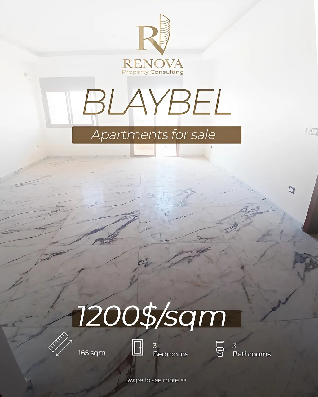 Apartment for sale in Blaybel, Lebanon - 3 bed, 3 bath