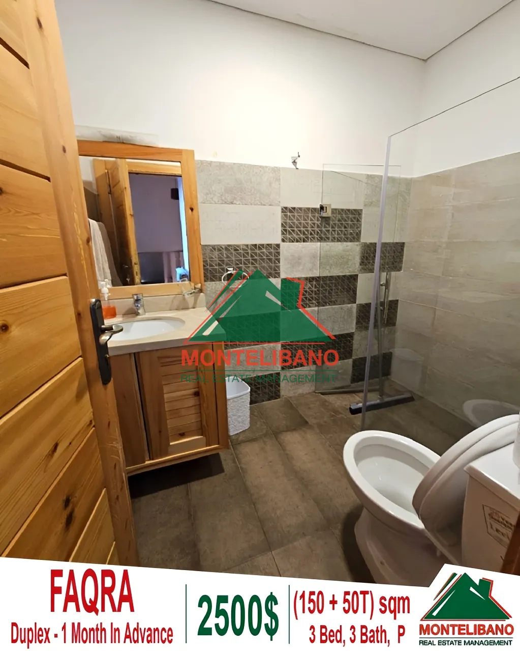Duplex for rent in Faqra, Lebanon