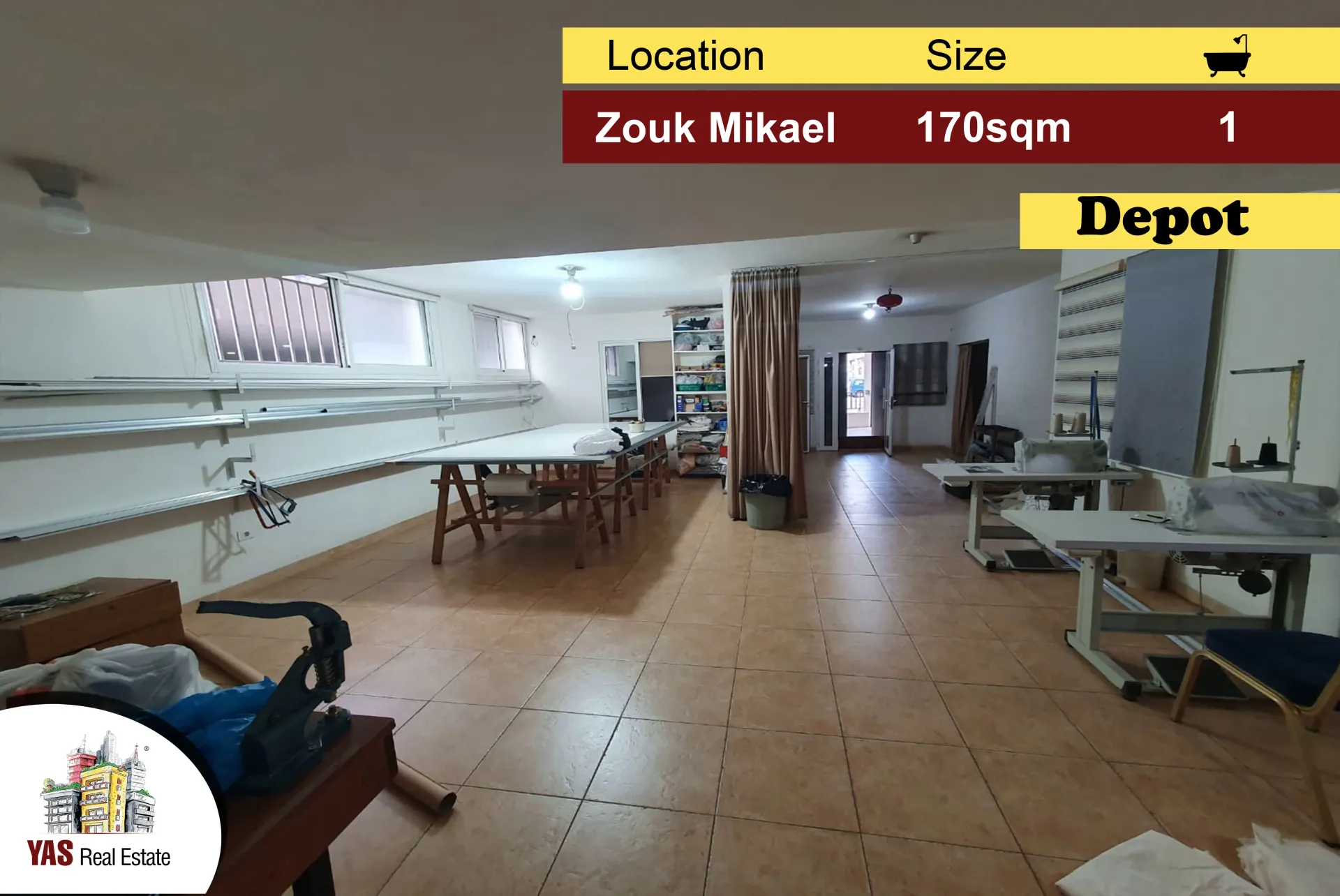 Warehouse for Sale in Zouk Mikael