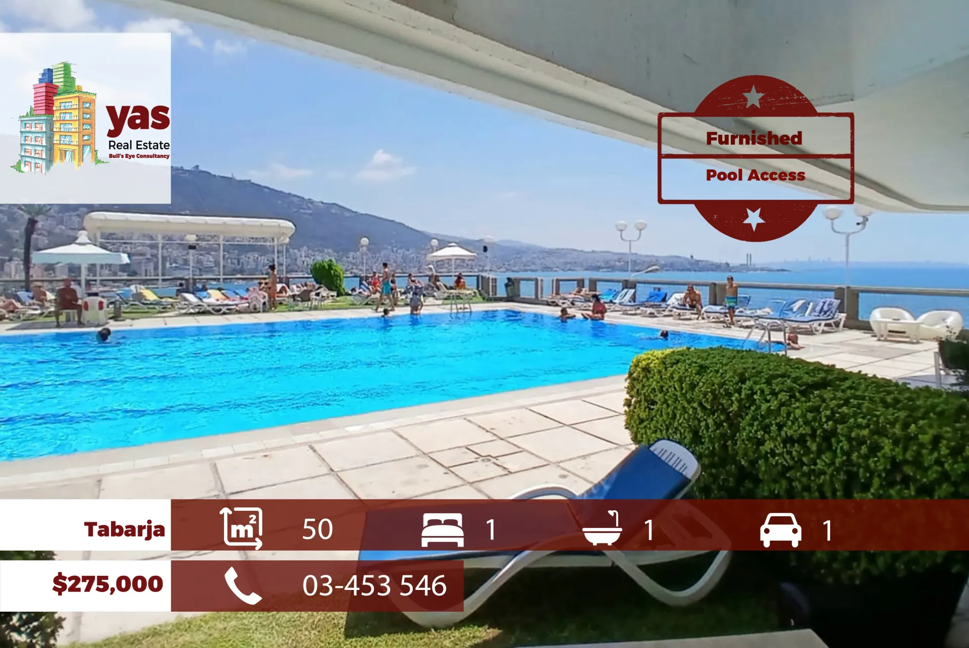 Chalet for Sale in Tabarja - 1 bed, 1 bath