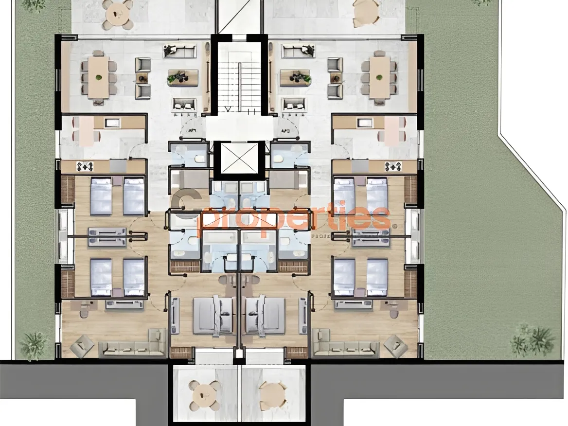 Apartment for Sale in Aaoukar - 3 bed, 4 bath