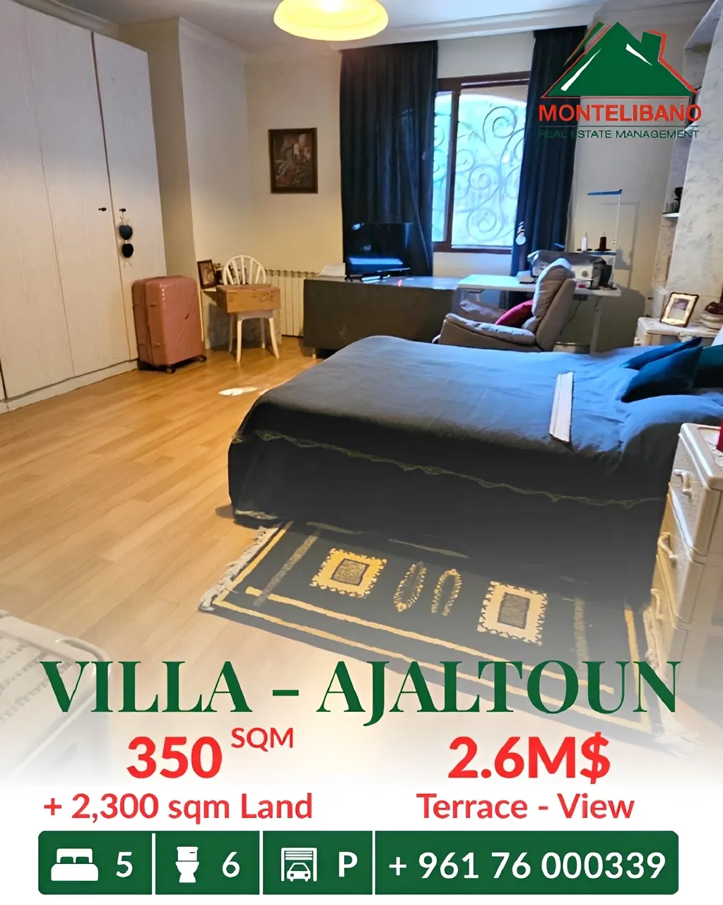 Villa for sale in Ajaltoun, Lebanon