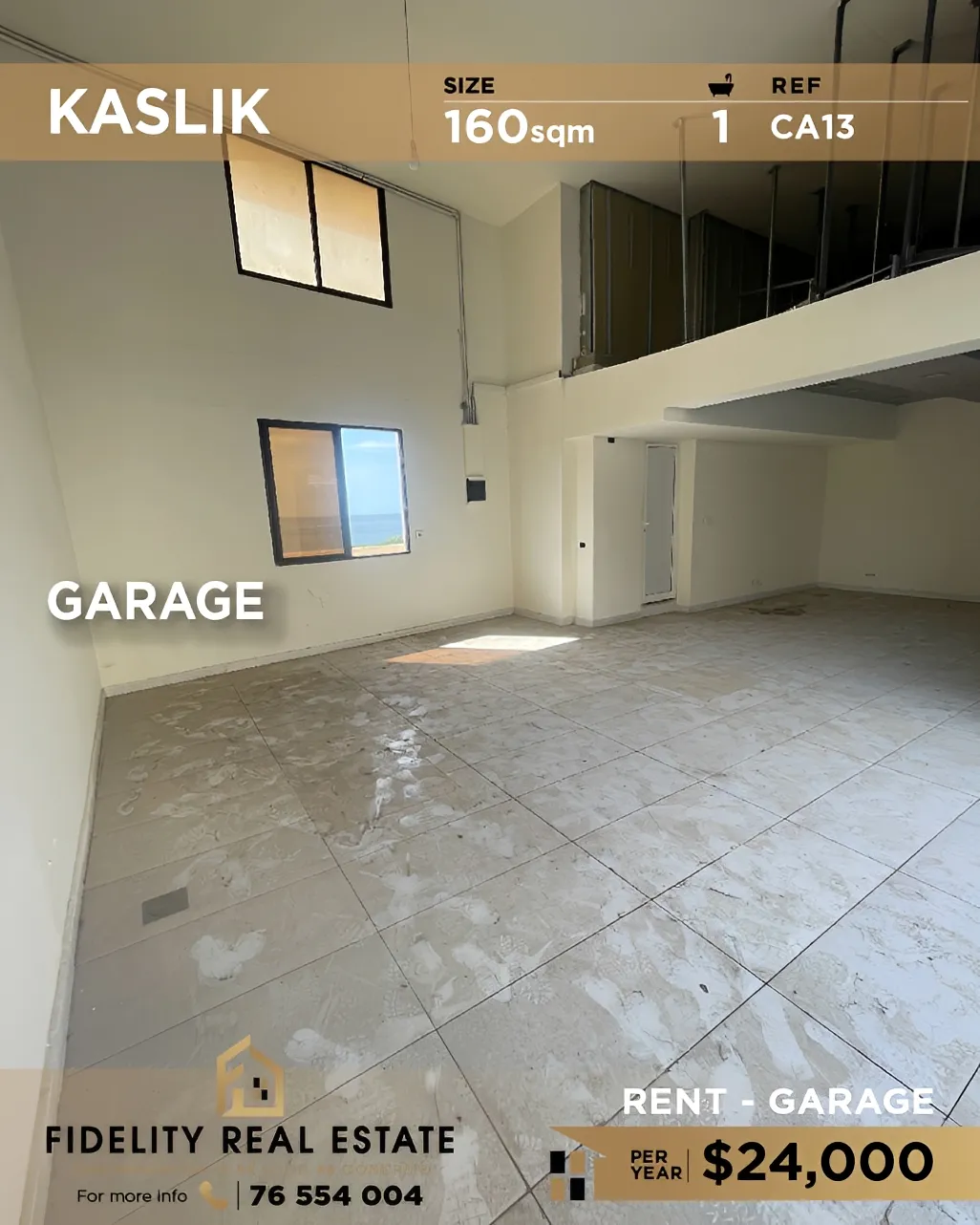 Shop for rent in Kaslik, Lebanon