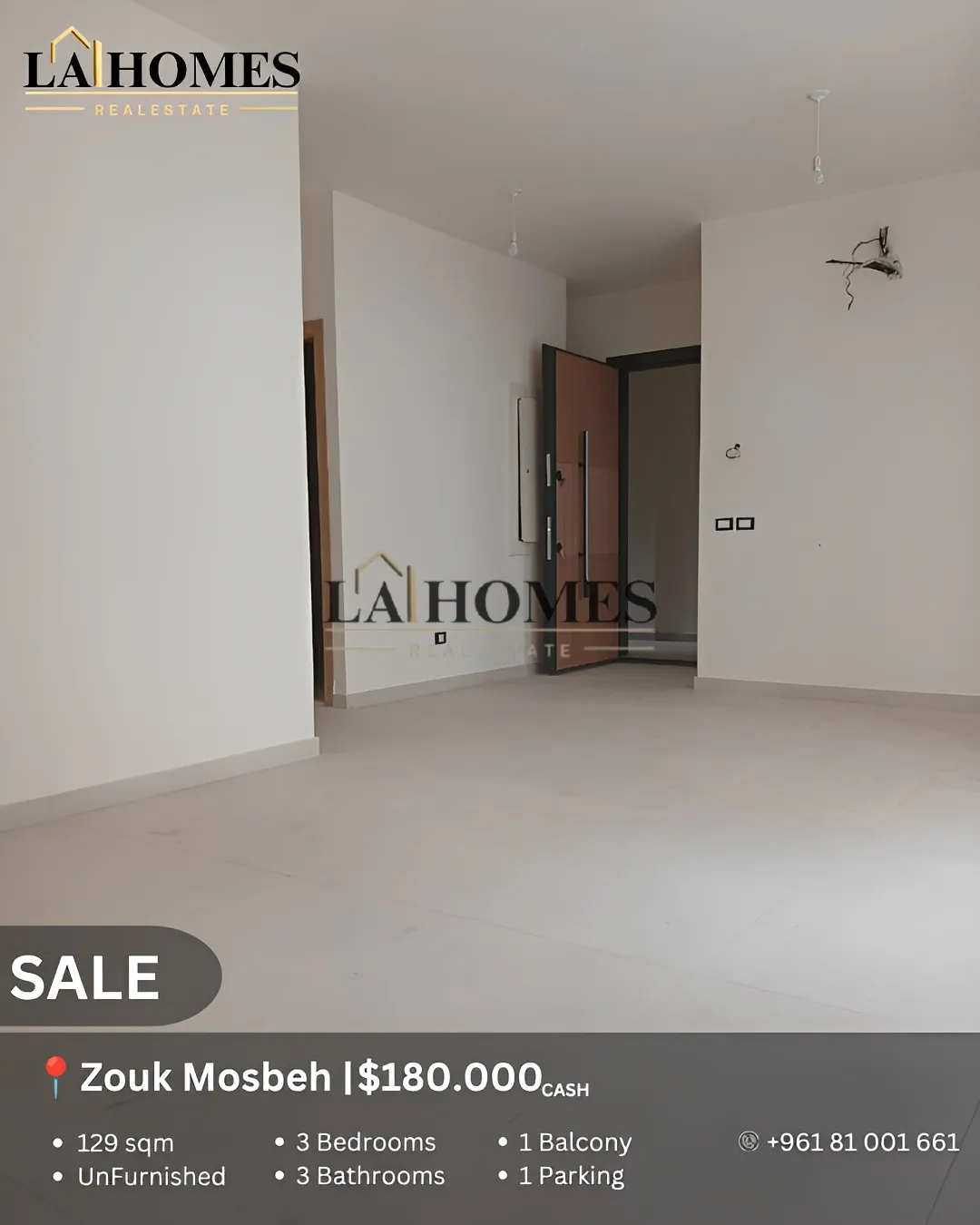 Apartment for sale in Zouk Mosbeh