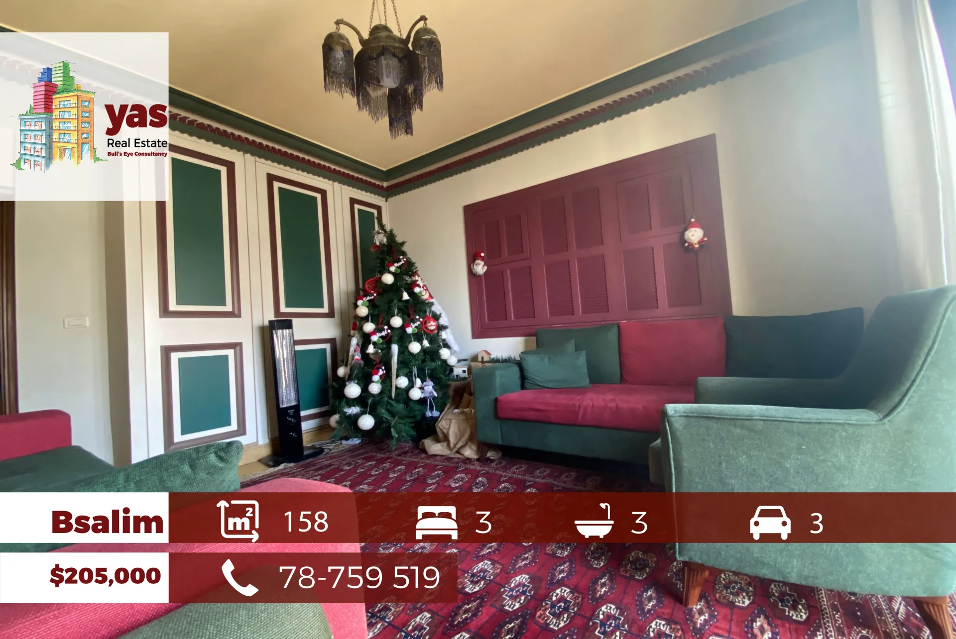 Apartment for Sale in Bsalim