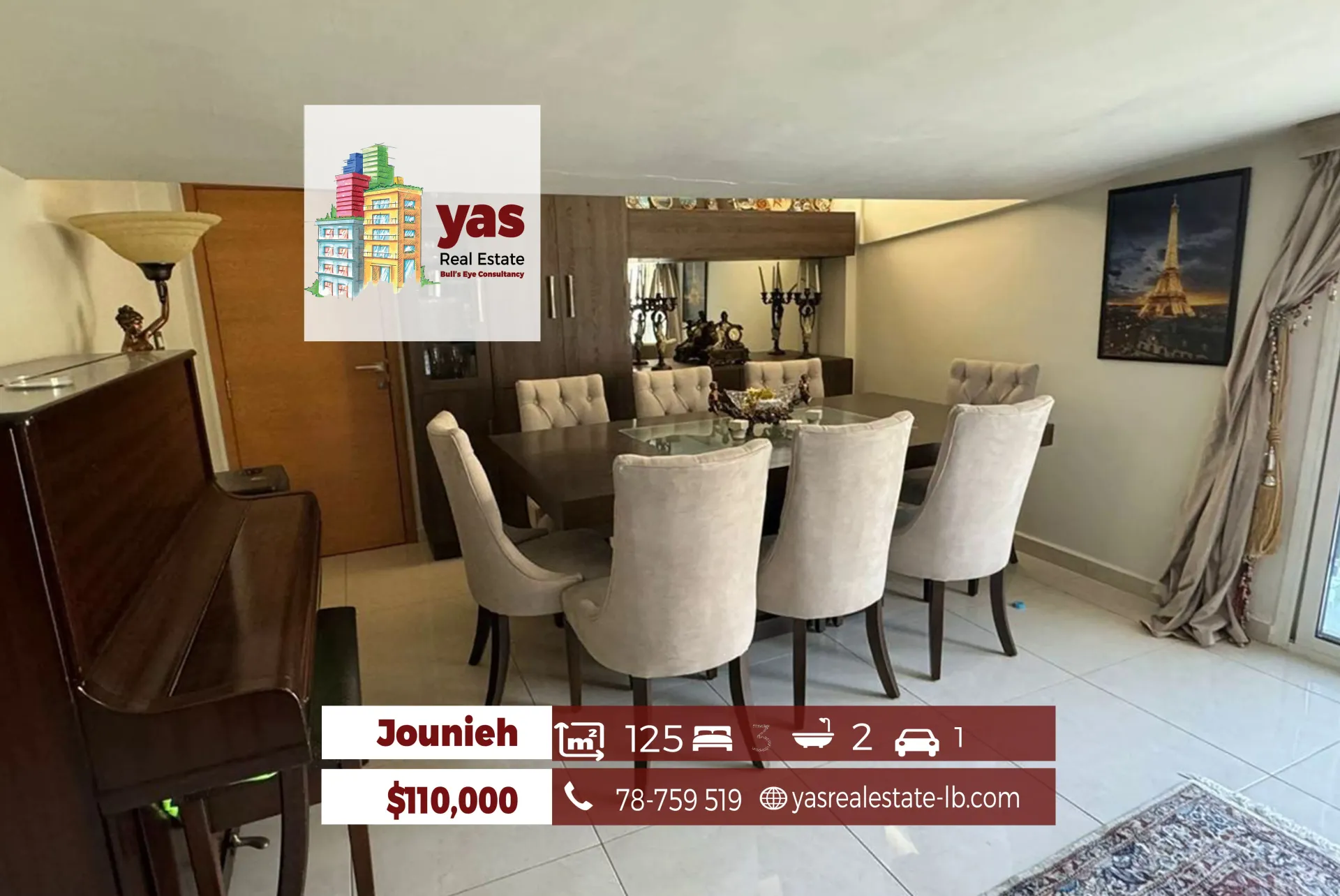 Apartment for Sale in Jounieh