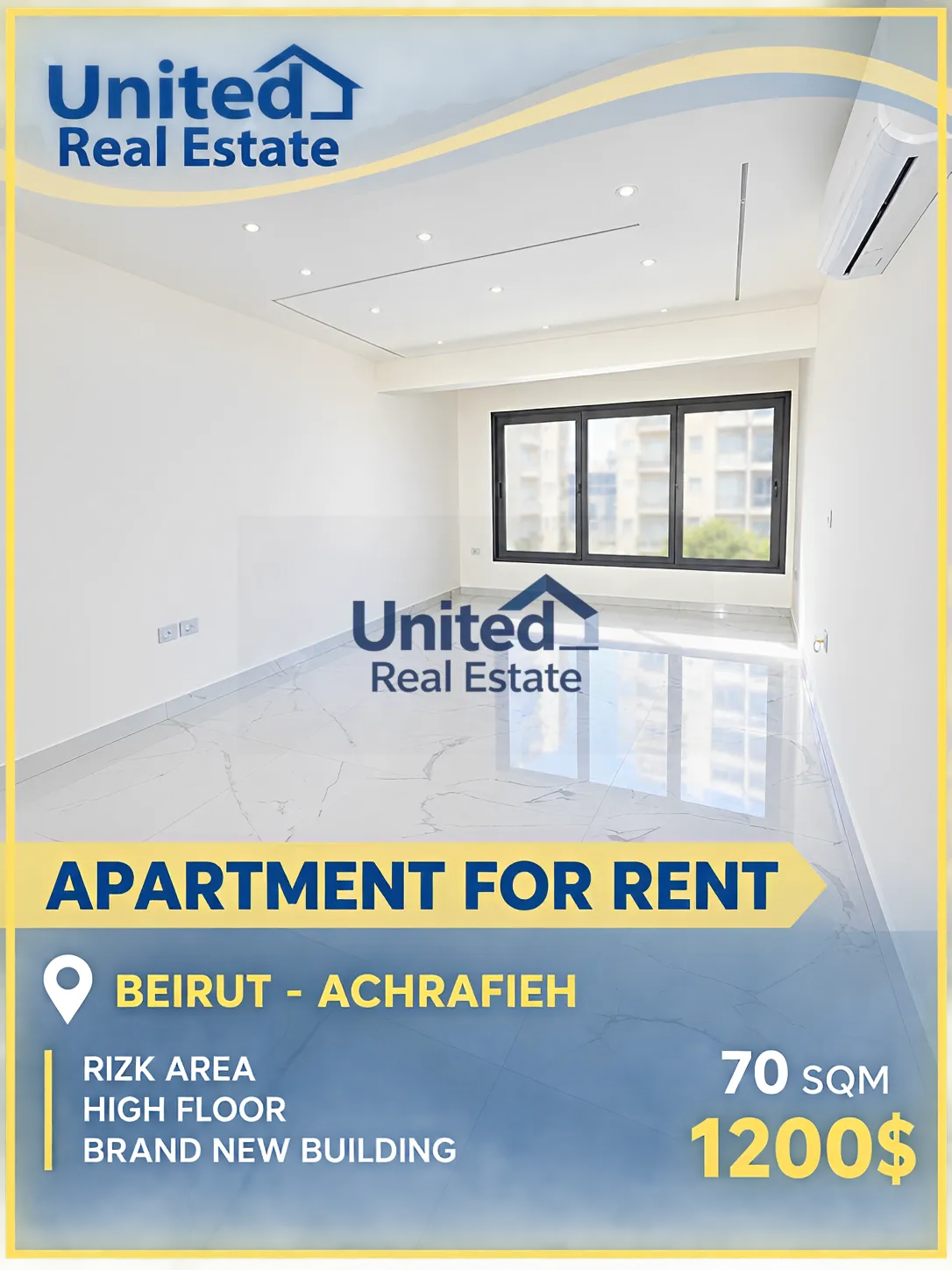 Apartment for rent in Achrafieh