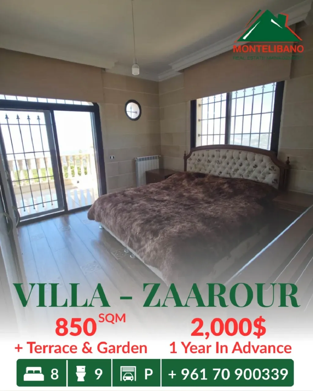Villa for rent in Zaarour, Lebanon, Lebanon
