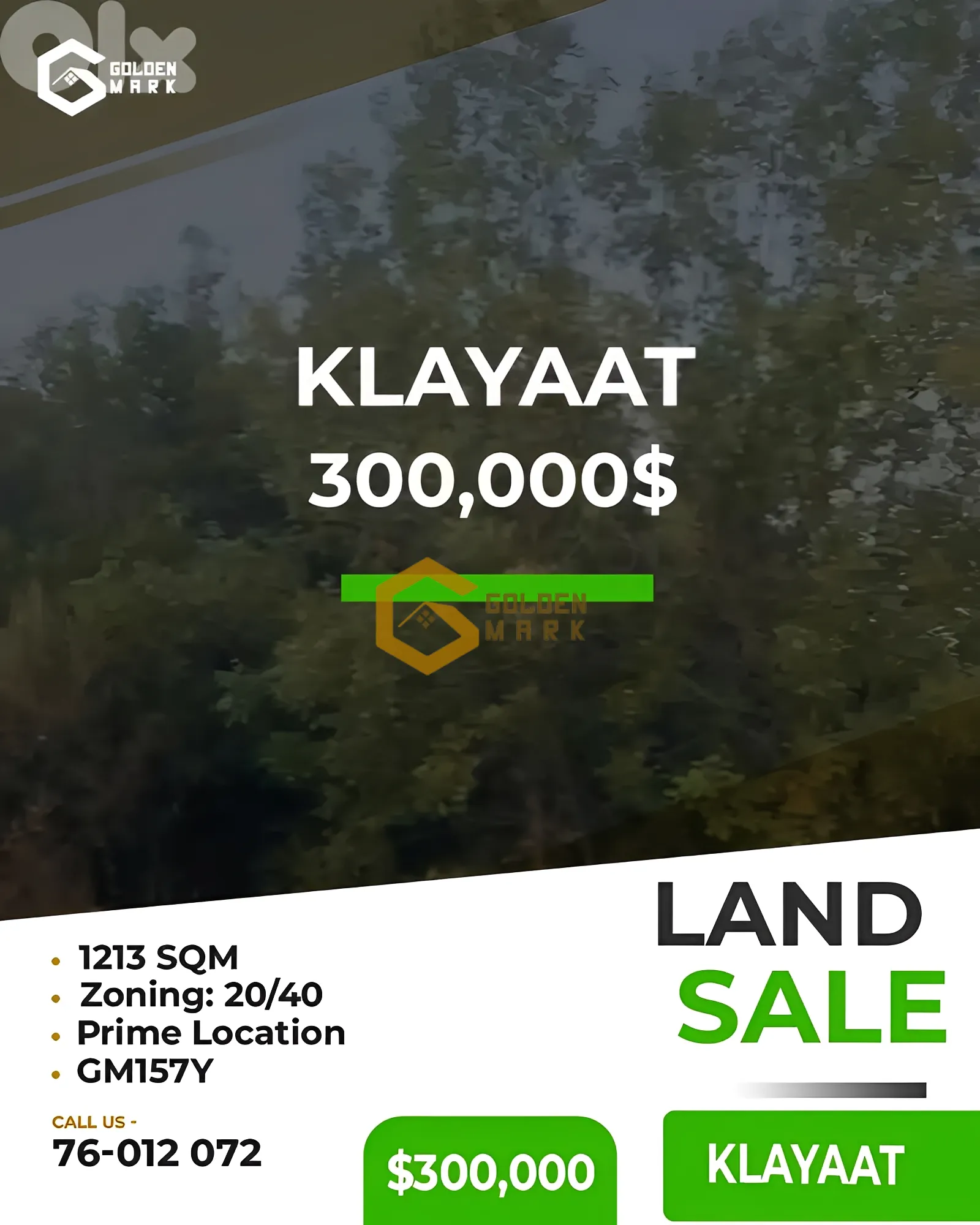 Land for Sale in Qlayaat