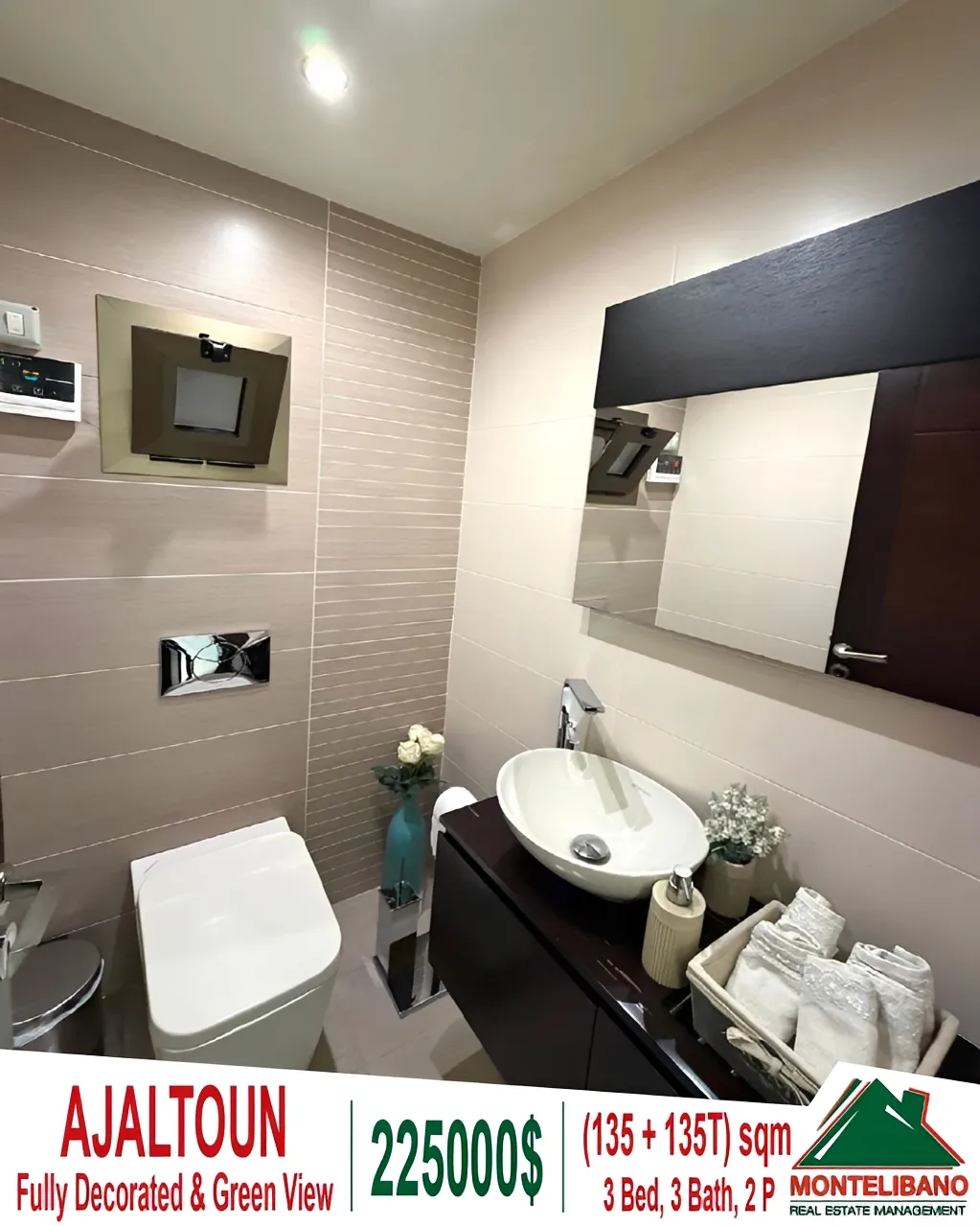 Apartment for sale in Ajaltoun, Lebanon