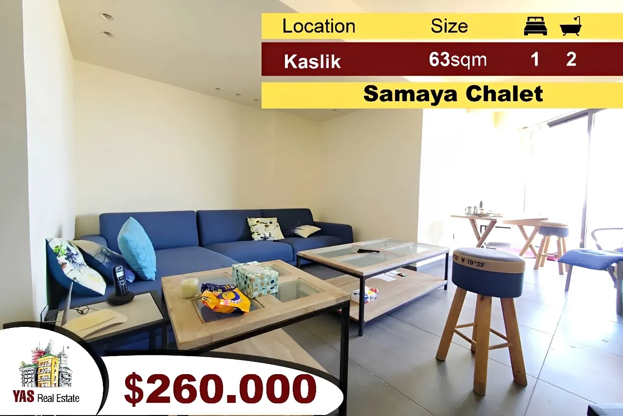 Chalet for Sale in Kaslik - 2 bed, 1 bath