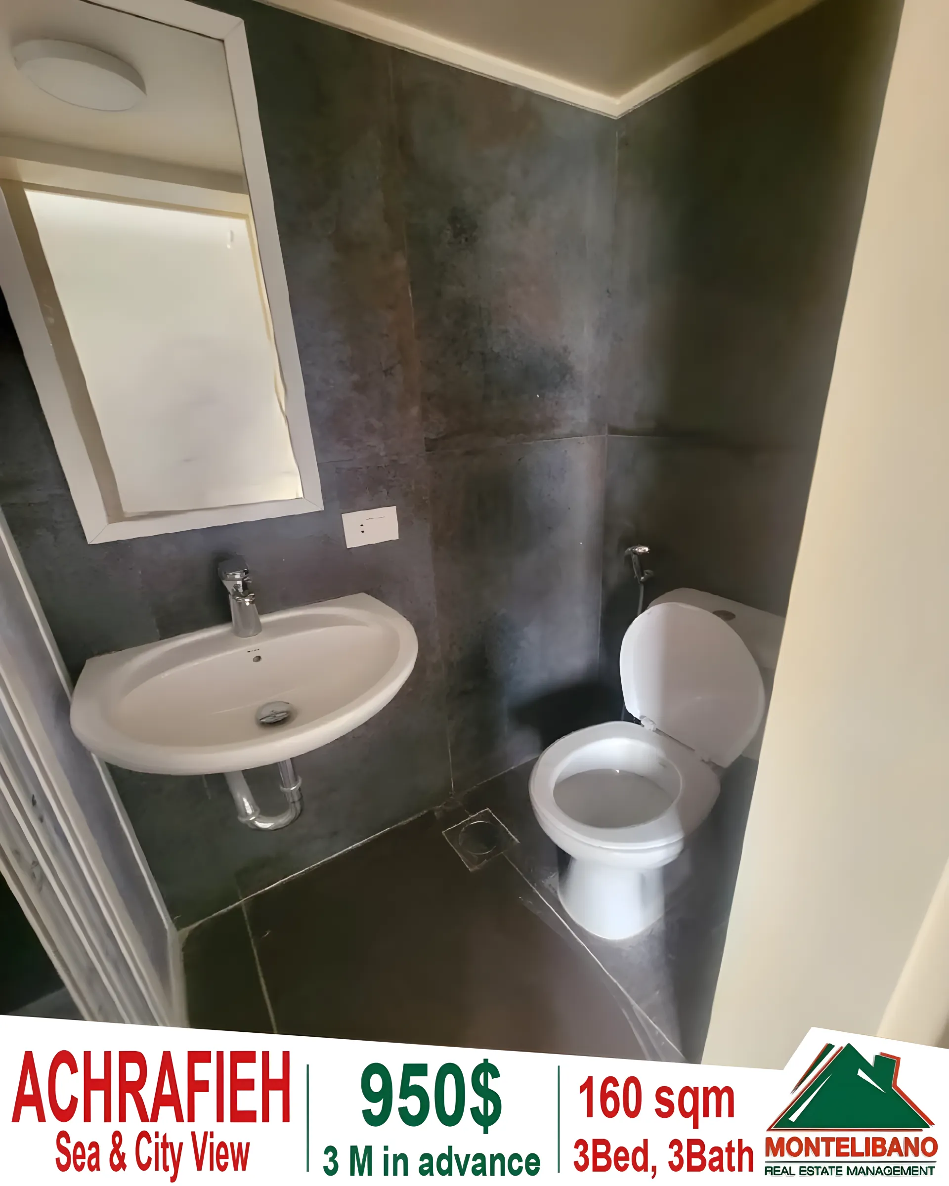 Apartment for rent in Achrafieh, Beirut, Lebanon