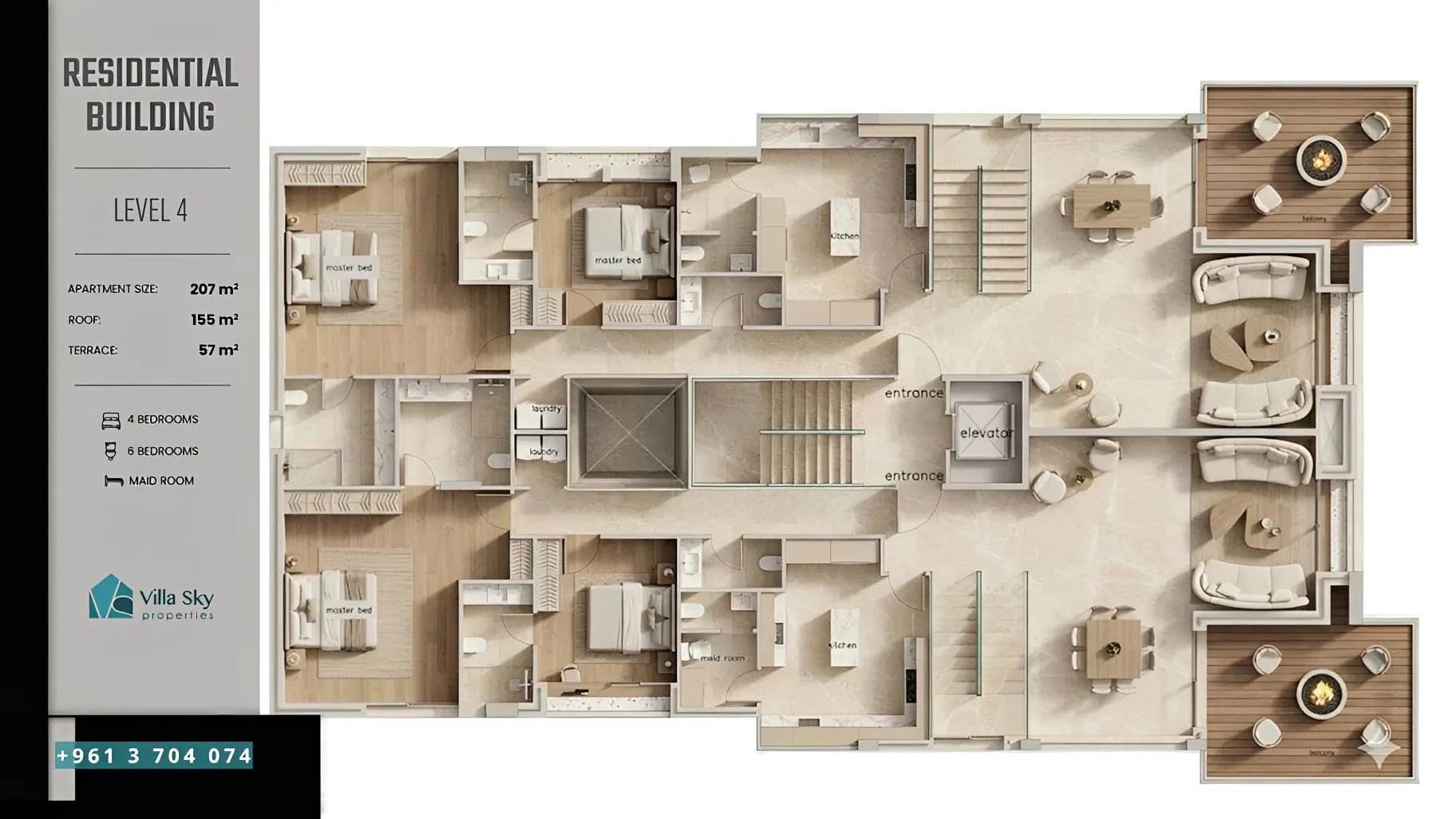 Apartment for sale in Rabieh