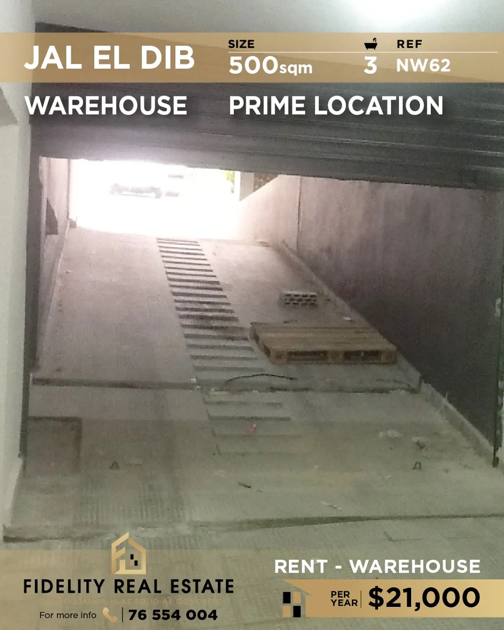 Warehouse for rent in Jal El Dib, Lebanon