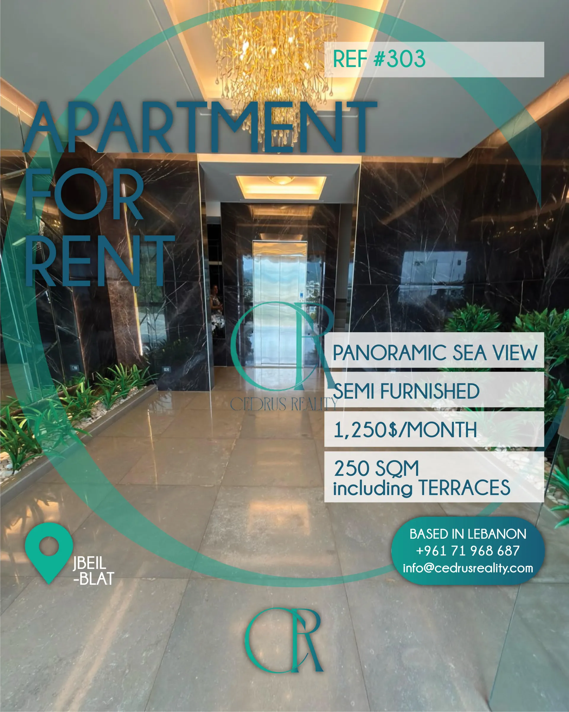 Apartment for rent in Jbeil, Lebanon