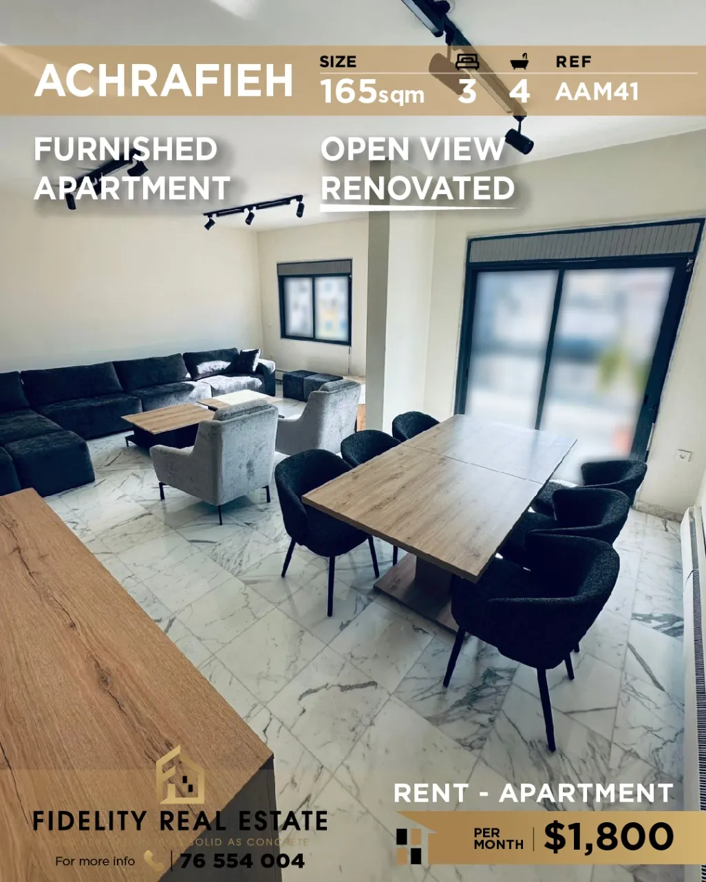 Apartment for Rent in Achrafieh, Beirut, Lebanon - 3 bed, 4 bath