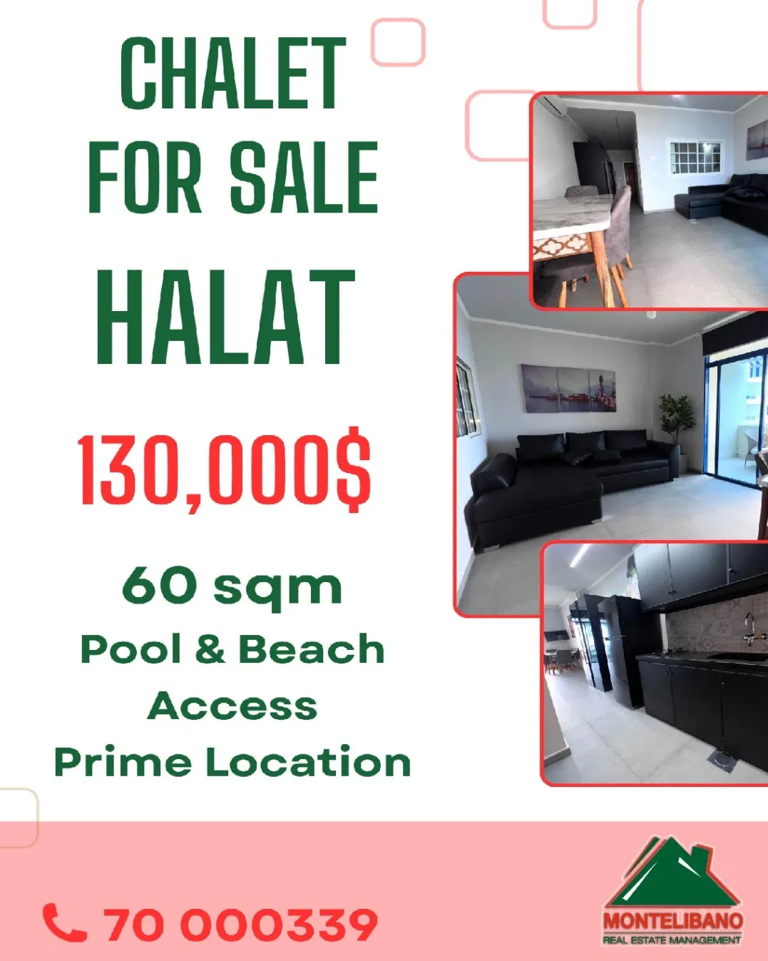 Chalet for sale in Halat, Lebanon - 1 bed, 1 bath