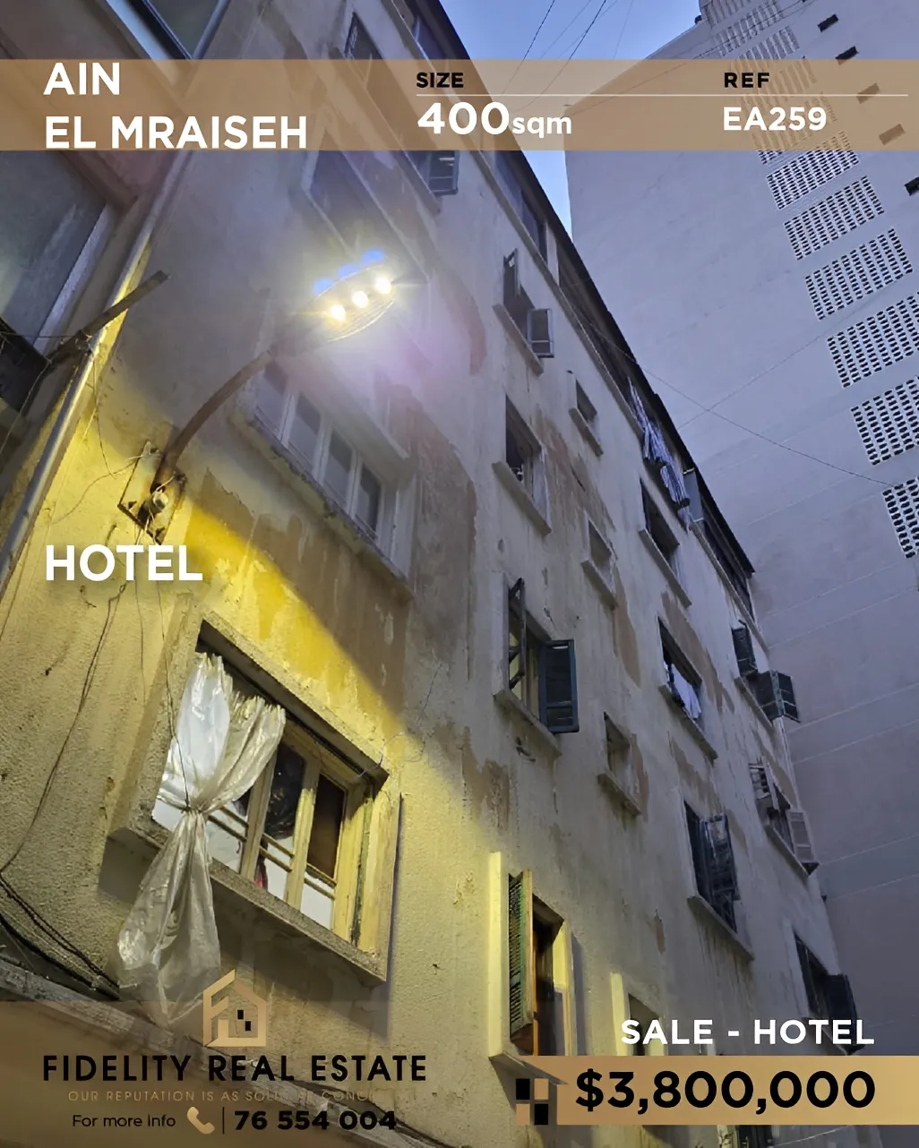 Commercial Building for sale in Ain Al Mraiseh, Beirut, Lebanon