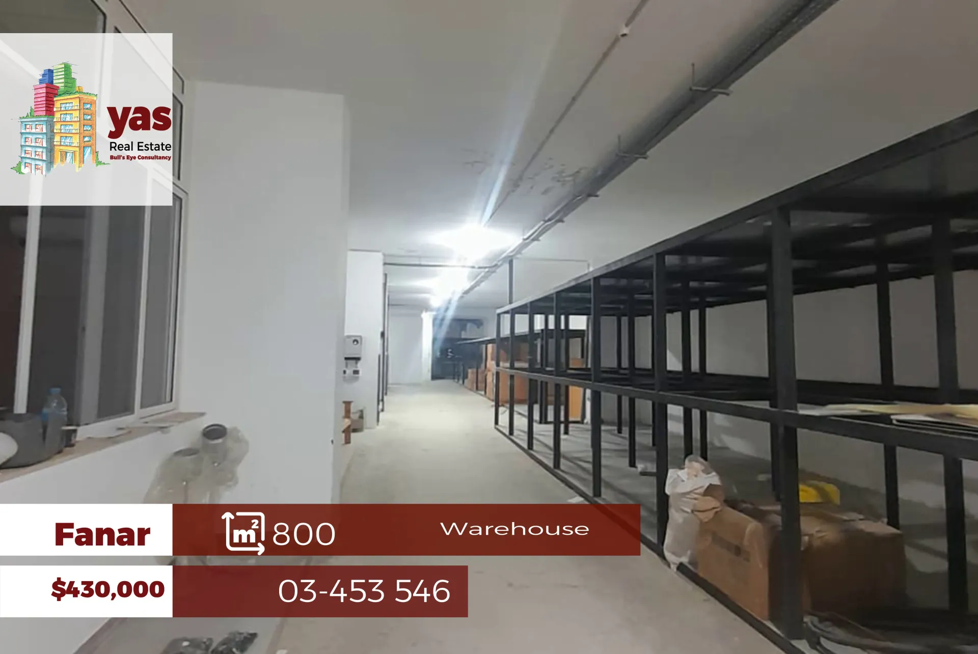 Warehouse for Sale in Fanar