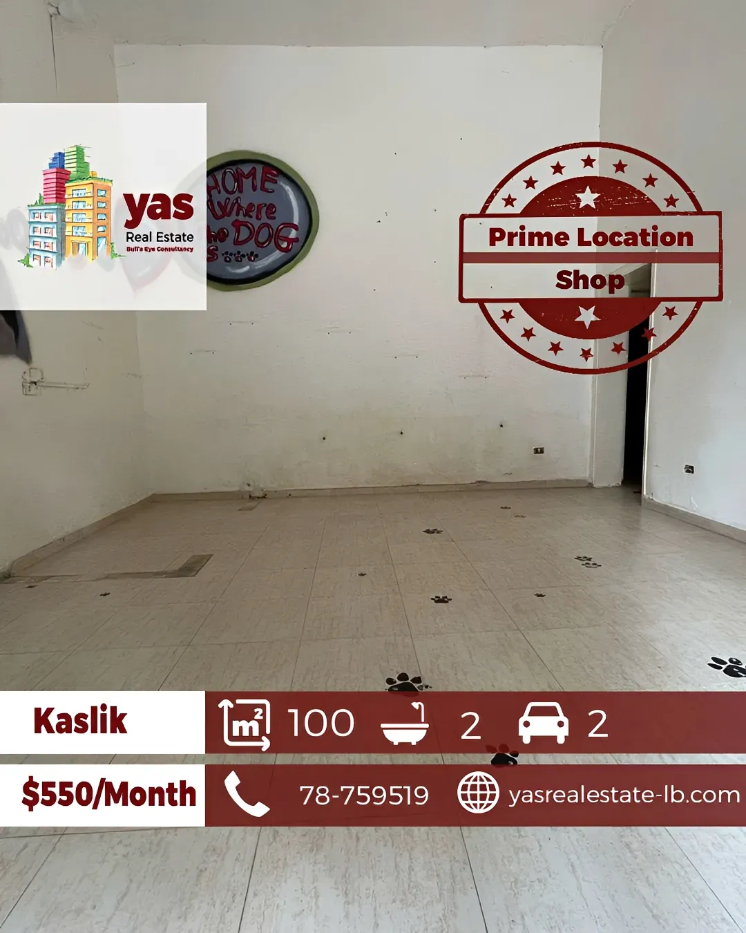 Apartment for Rent in Kaslik - 2 bath