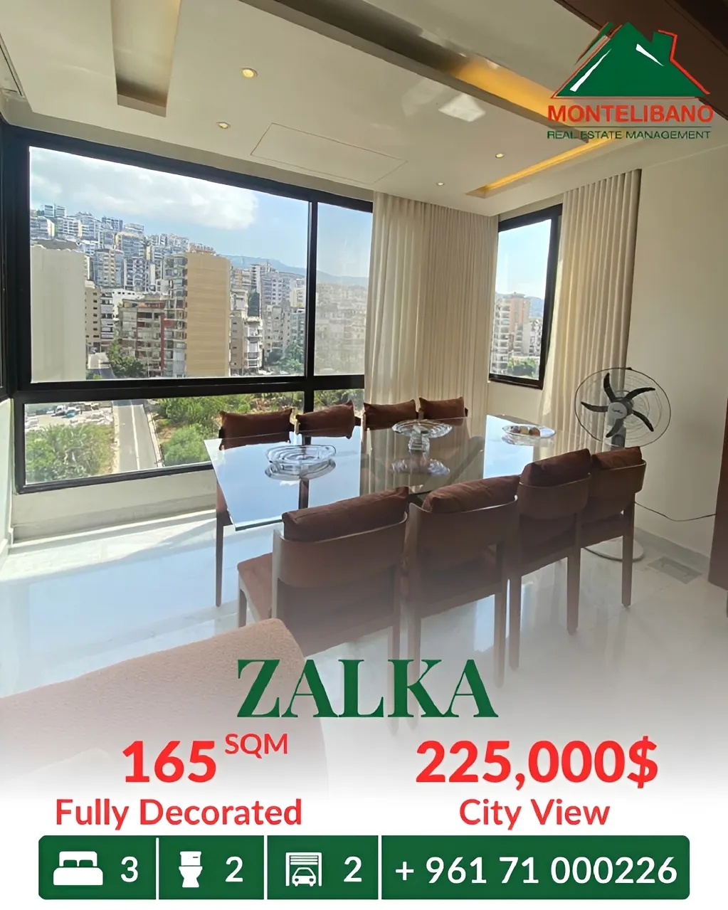 Apartment for sale in Zalqa, Lebanon