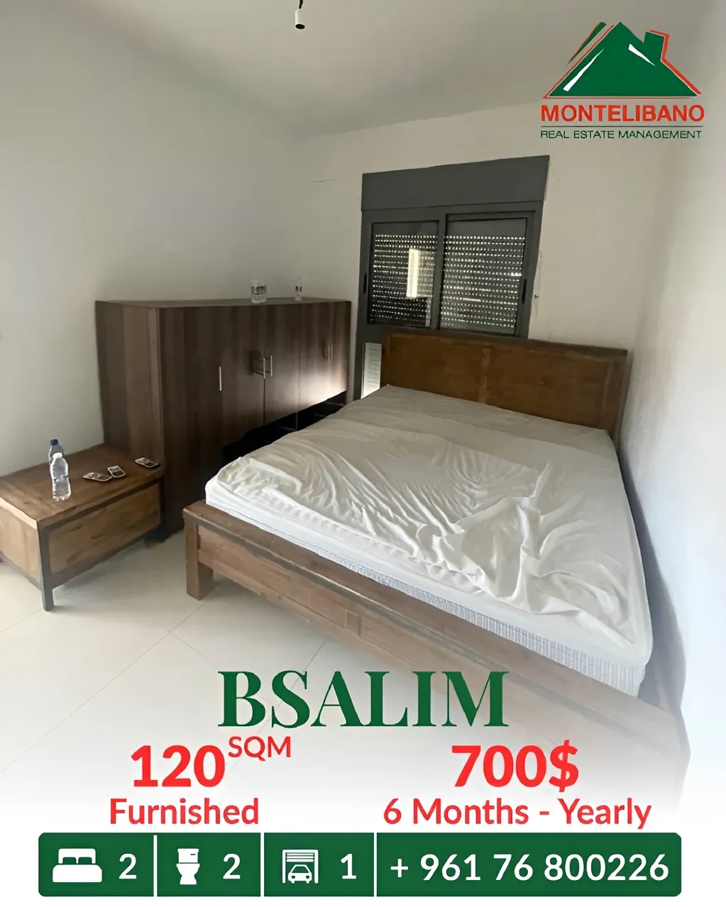 Apartment for rent in Bsalim