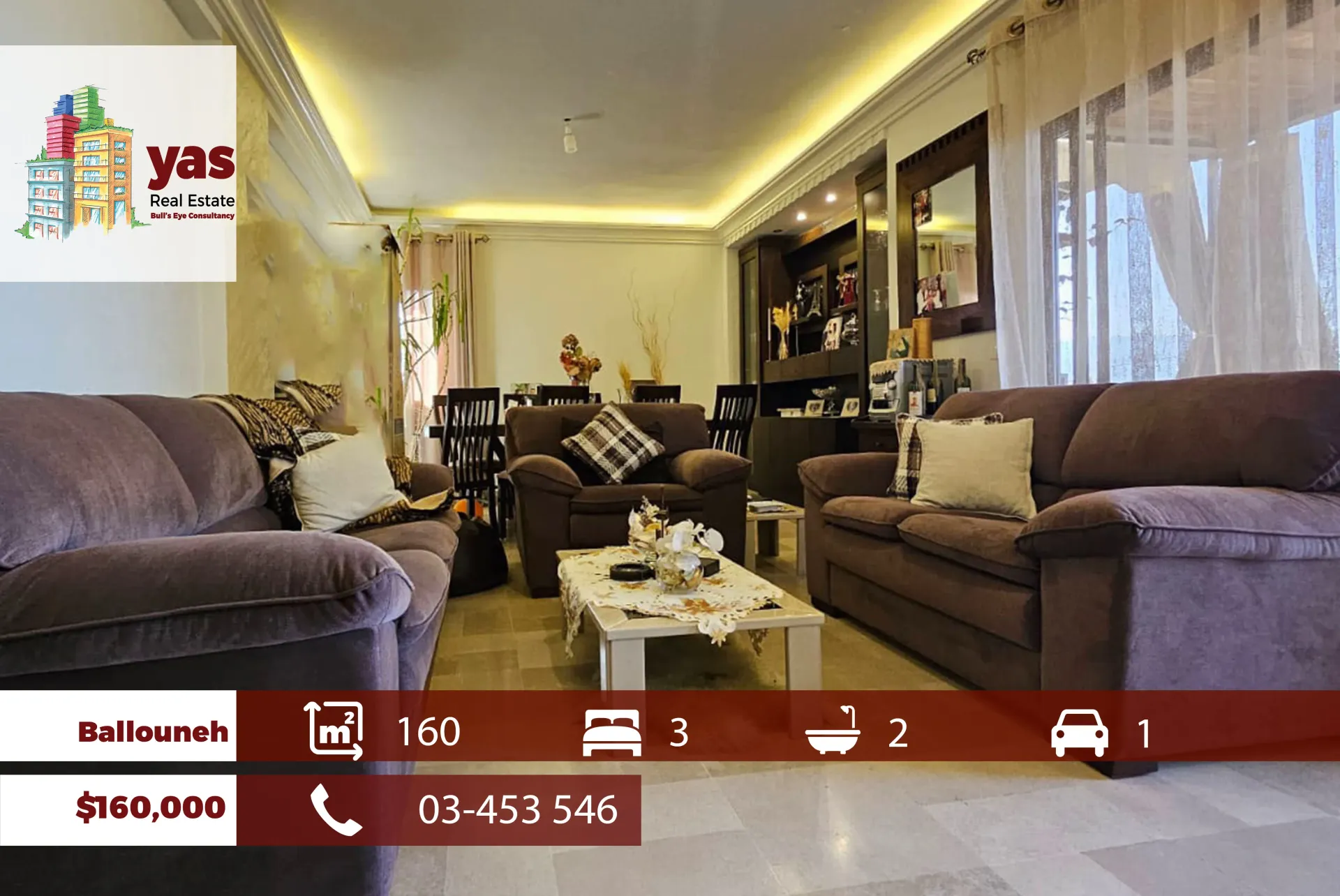 Apartment for Sale in Ballouneh