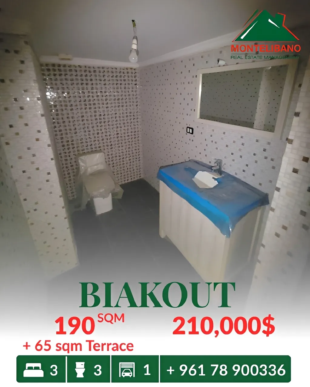 Apartment for sale in Biaqout, Lebanon