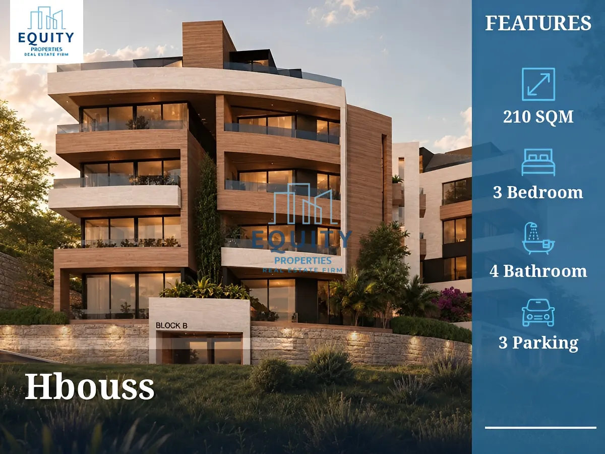 Apartment for sale in Hbouss - 3 bed, 4 bath